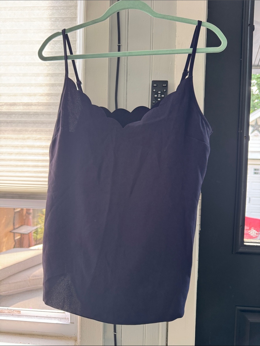 Ted Baker Midnight Navy Scallop-Edge Spaghetti Strap Camisole